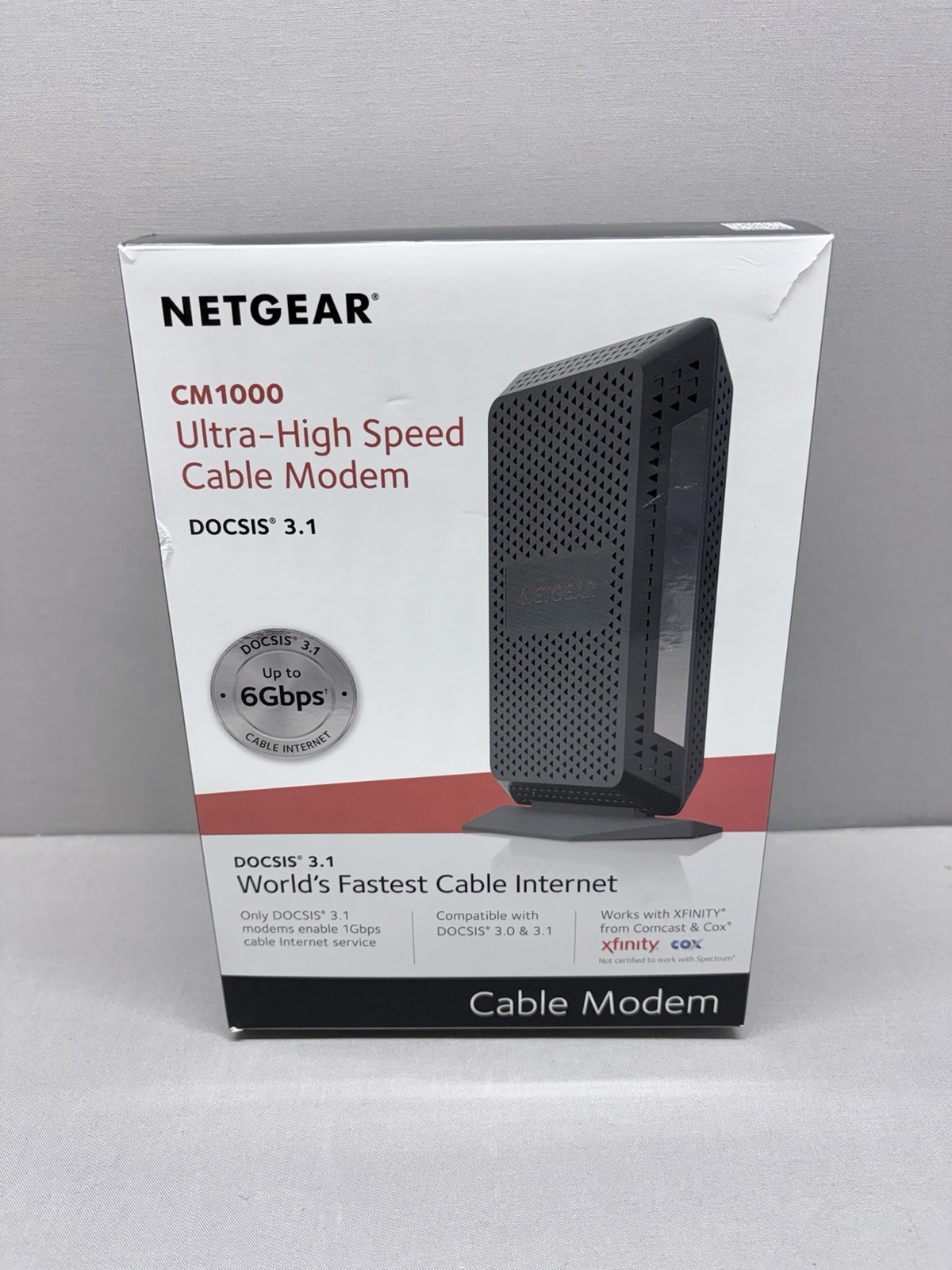 NETGEAR CM1000 Wired-Ethernet (RJ-45) Cable – CM1000100NAS (Black)