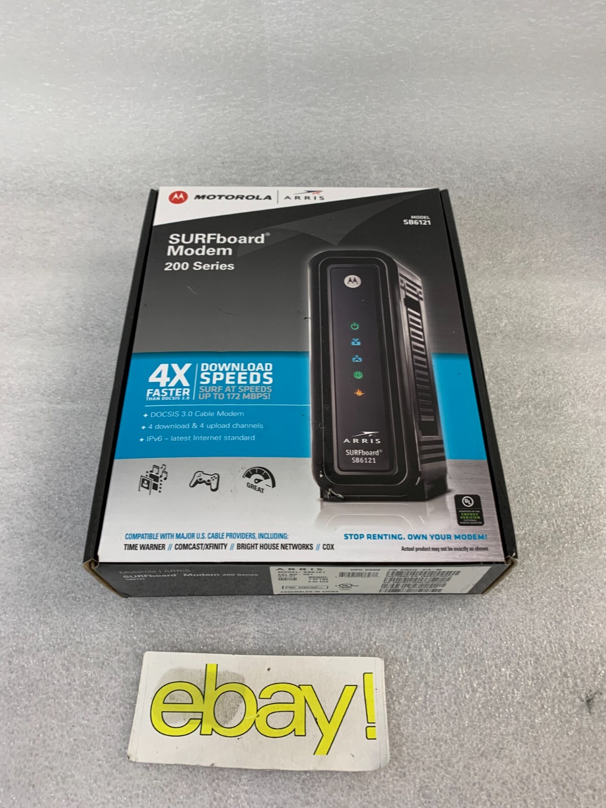 Motorola Arris SURFboard Modern 200 series -SB6121 DOCSIS 3.0 Cable FREE S/H