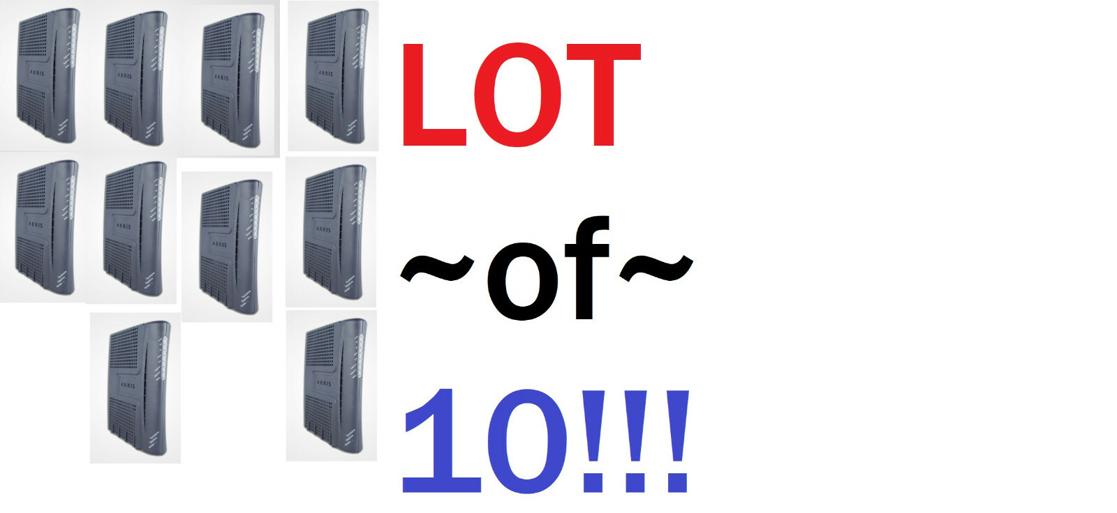 Lot of 10 ARRIS Touchstone TM502G DOCSIS 2.0 USB Telephony Modem – Black TESTED!