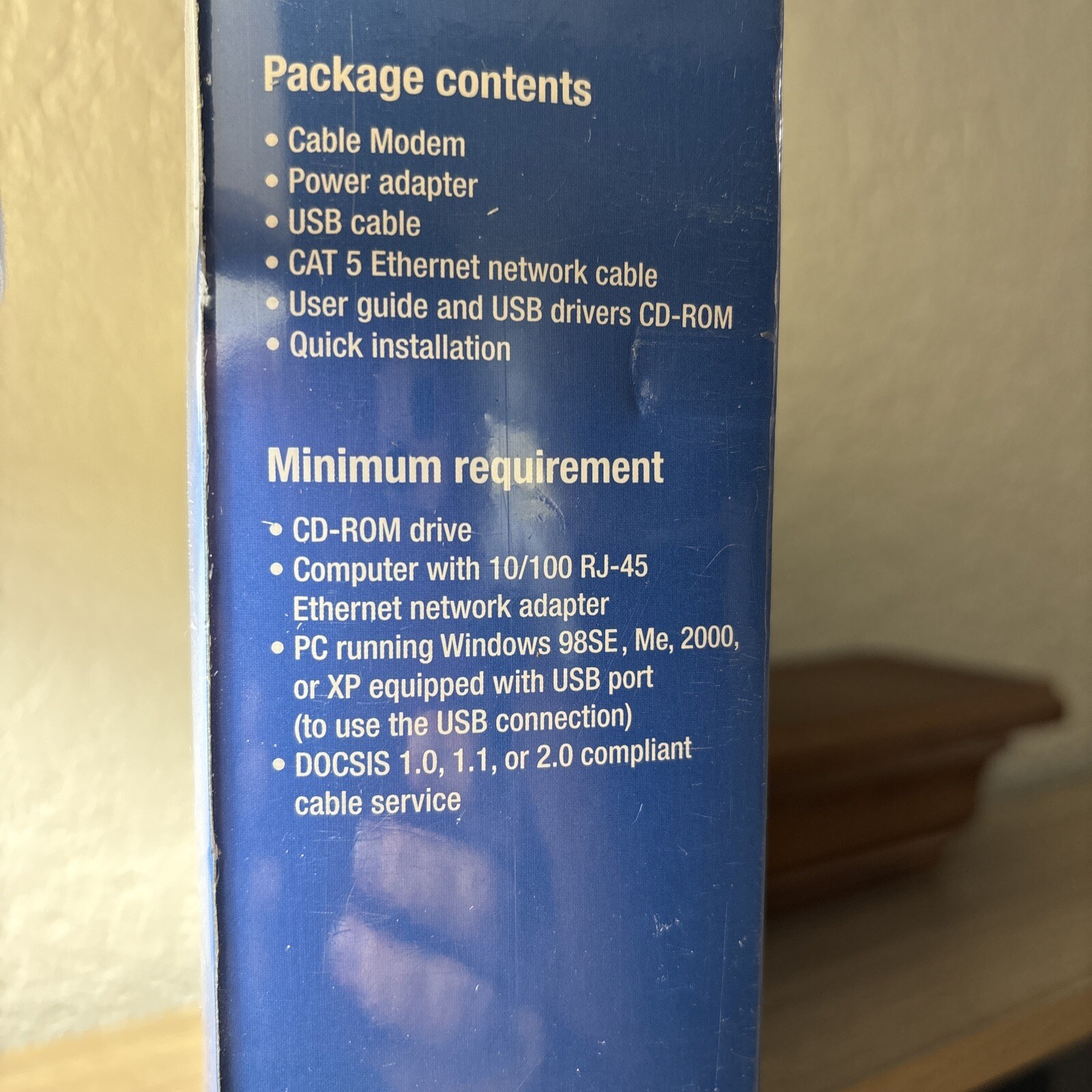 Cisco-Linksys Cable Modem Model CM100 (New – Factory Sealed) USB & Ethernet Conn
