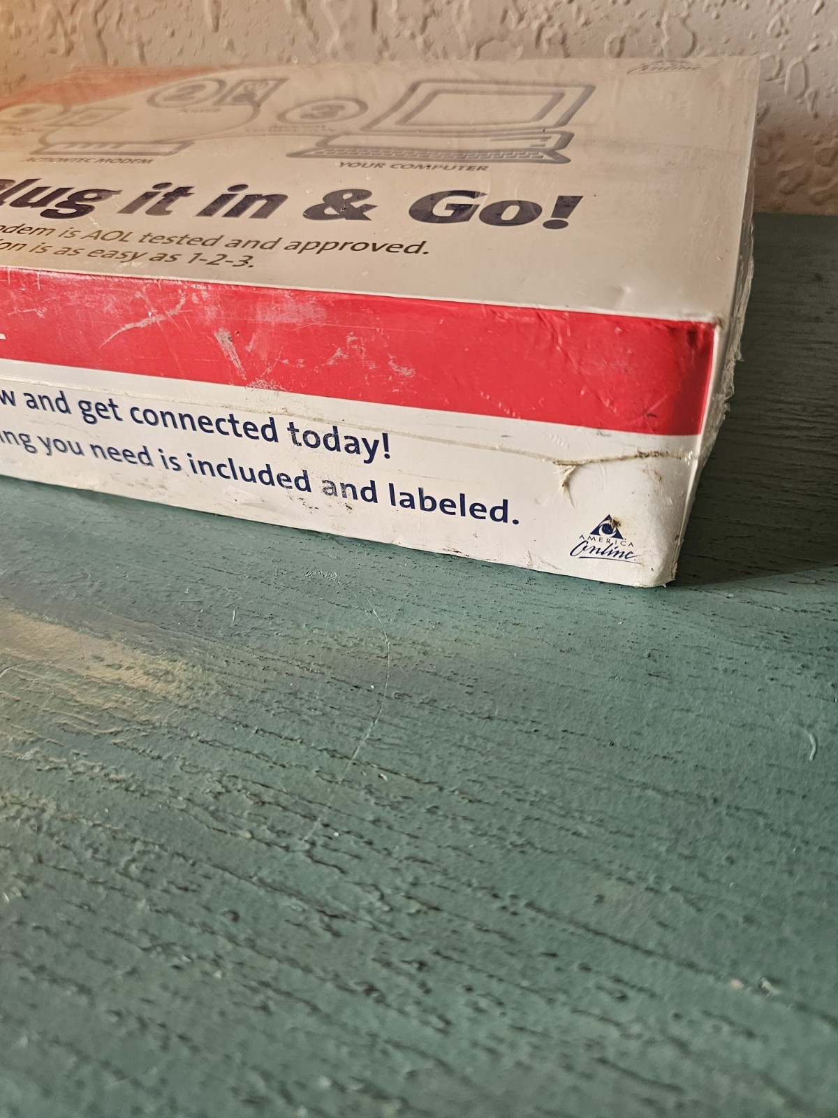 Vintage New/Old Stock Actiontec AOL Dial-Up Modem Kit, Factory Sealed