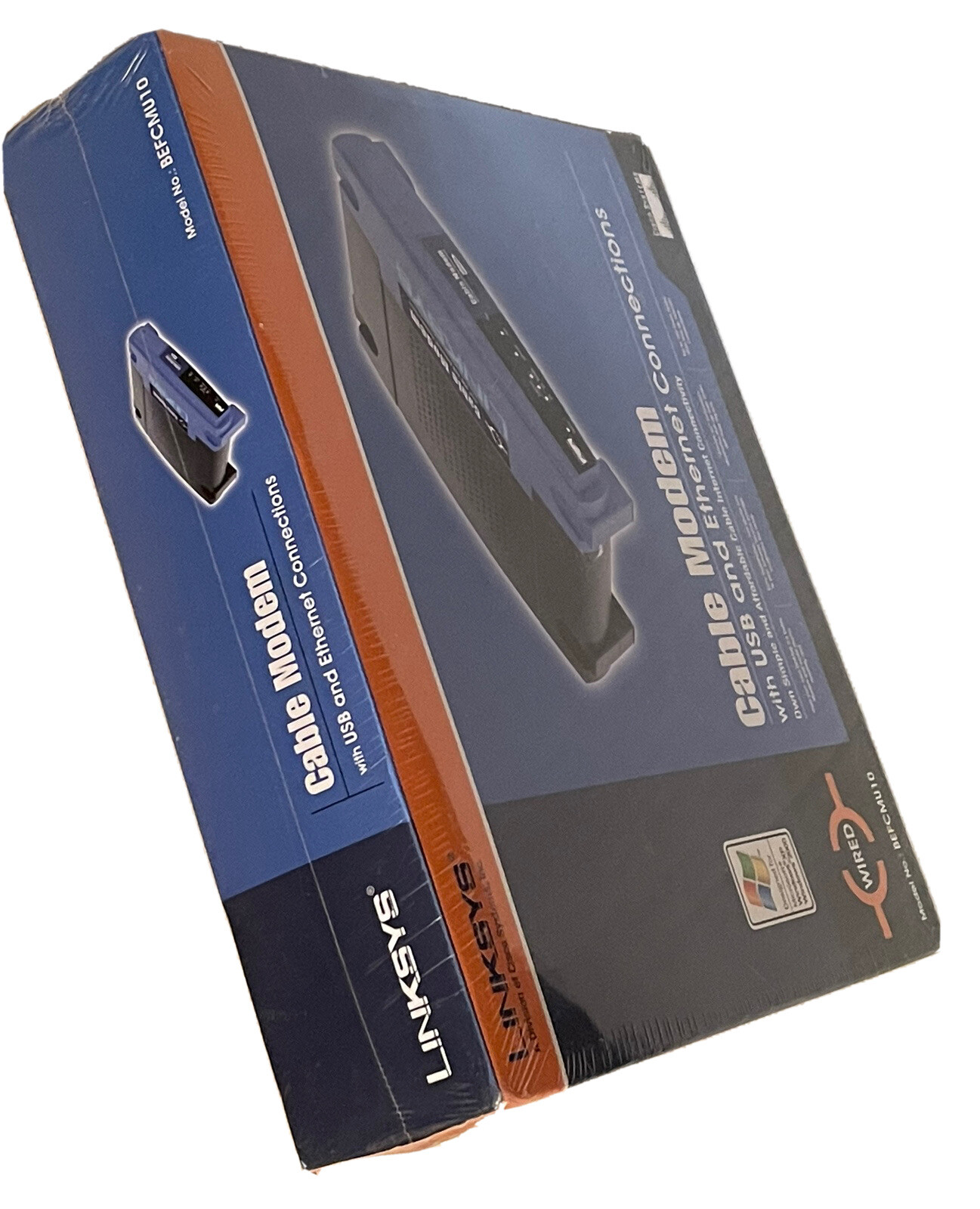 CISCO-LINSYS BEFCMU10 CABLE MODEM W/ USB & Ethernet for MICROSOFT/WINDOWS NEW