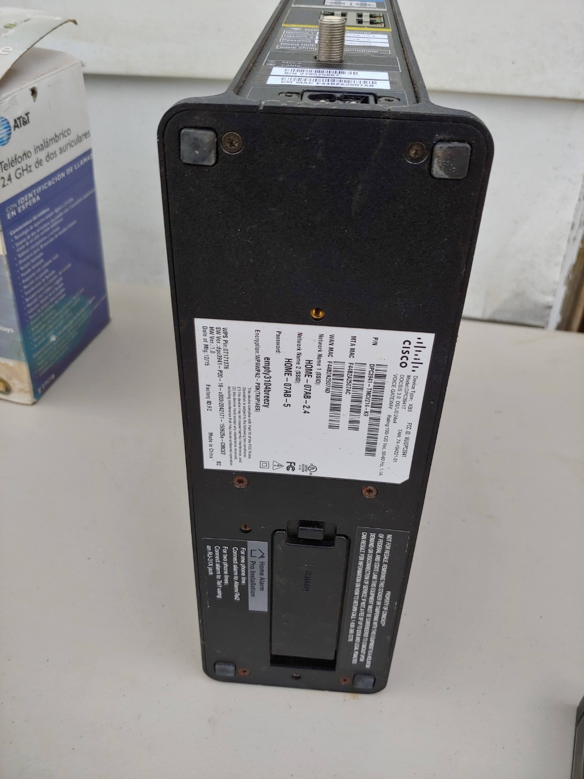 Xfinity Dual-Band WiFi Modem Dpc3941t