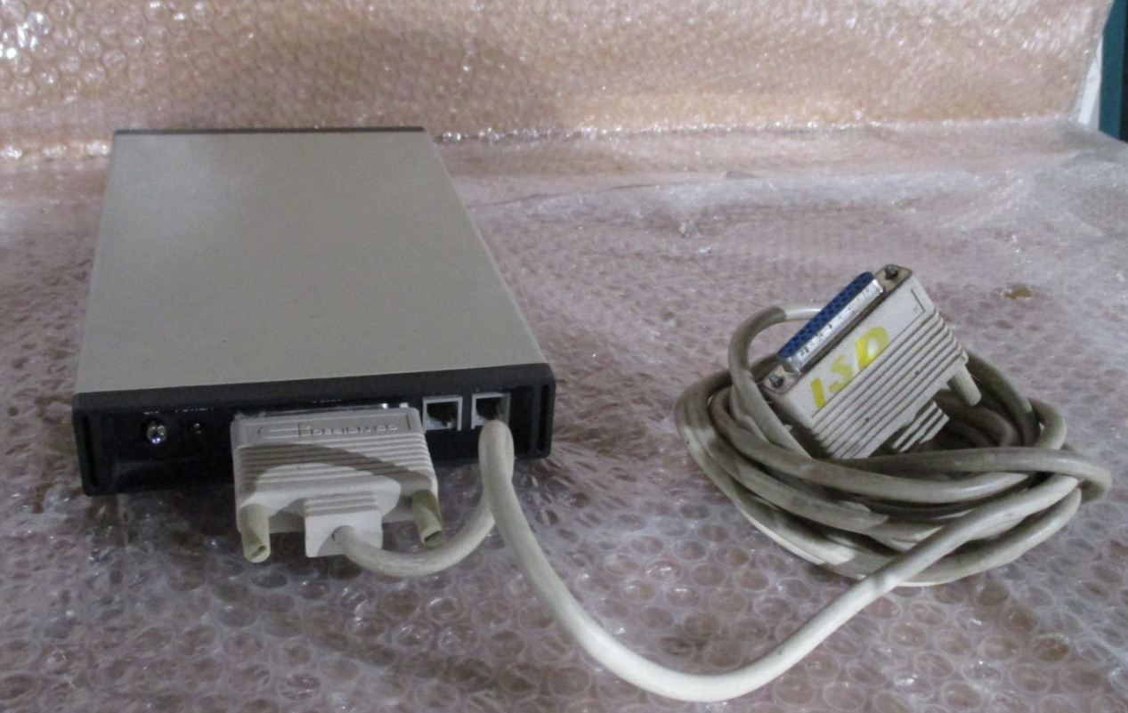 Vintage Super Modem 2400 (External Modem) w/RS-232C cable – No Power Adapter