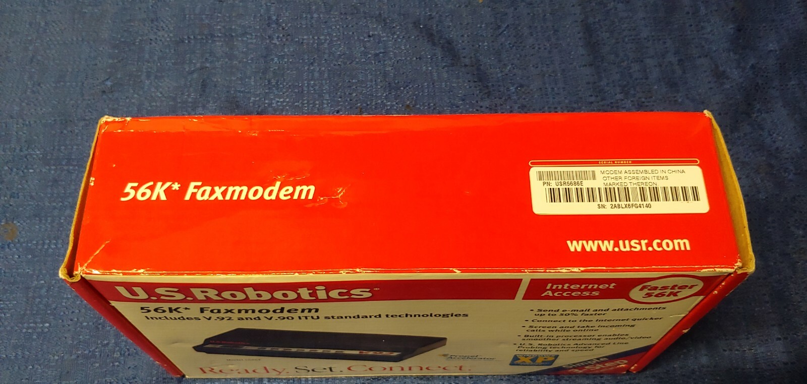 US Robotics V.92 & V.90 56k External Faxmodem Model 5686E