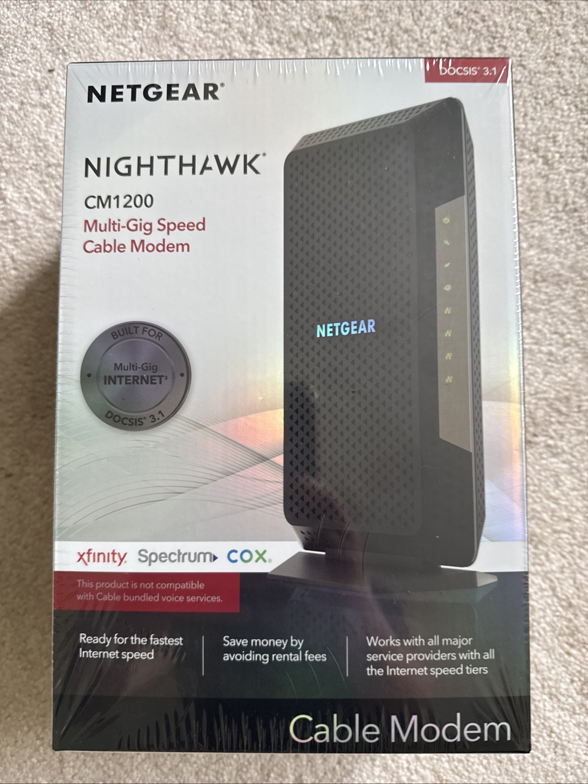 Netgear CM3000 Nighthawk DOCSIS 3.1 High-Speed Cable Modem – CM3000-100NAS