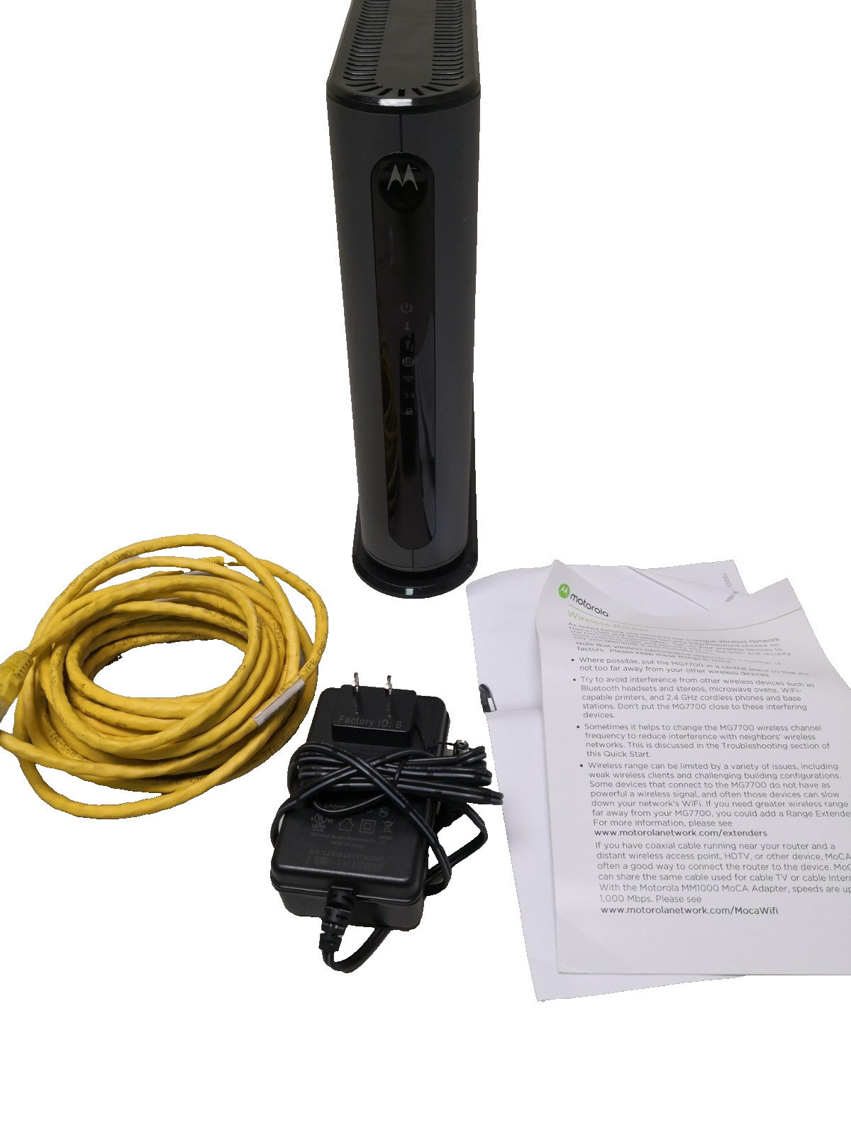 Motorola MG7700 AC1900 Dual-Band DOCSIS 3.0 Cable Modem WiFi Router Tested