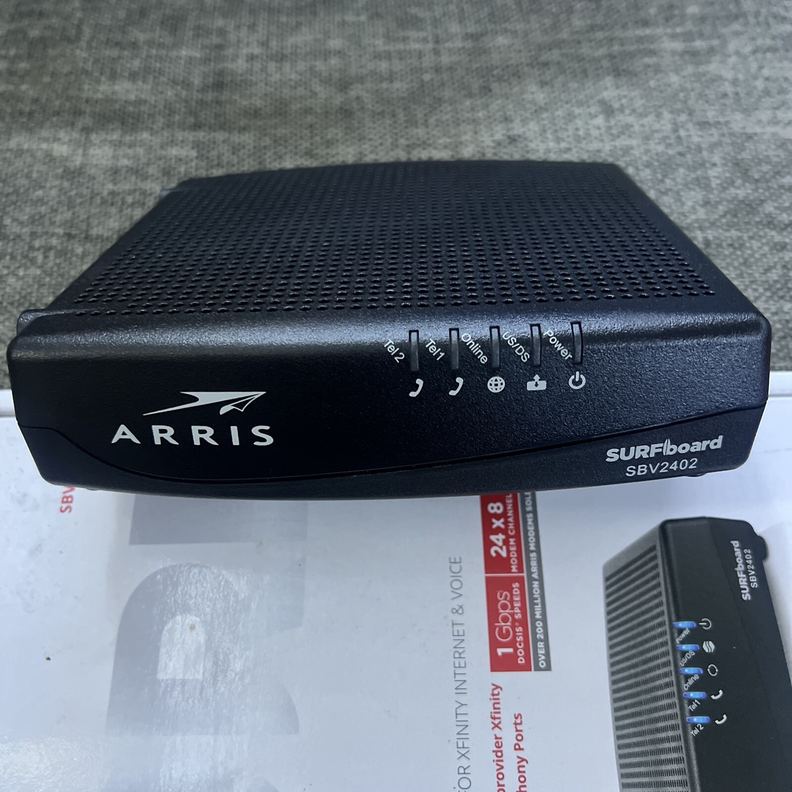 BRAND NEW ARRIS SBV2402 SURFboard 24×8 Cable Modem DOCSIS 3.0 works w/ Xfinity