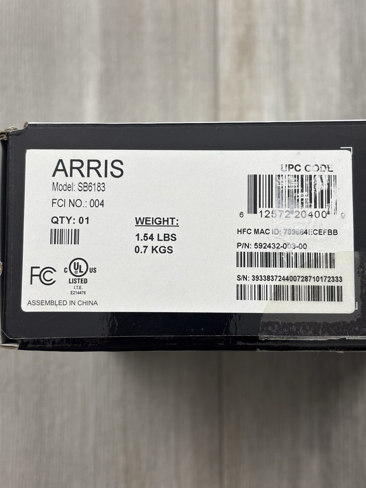 ARRIS SURFboard SB6183 DOCSIS 3.0 Cable Modem 16×4 High Speed