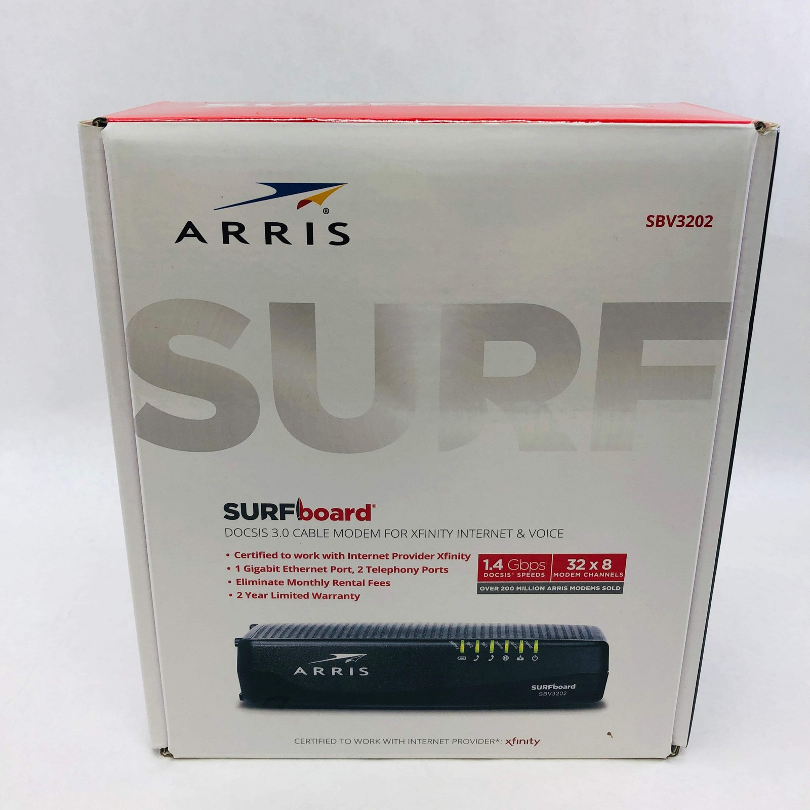 Arris Surfboard DOCSIS 3.0 Cable Modem for Xfinity Internet and Voice SBV3202