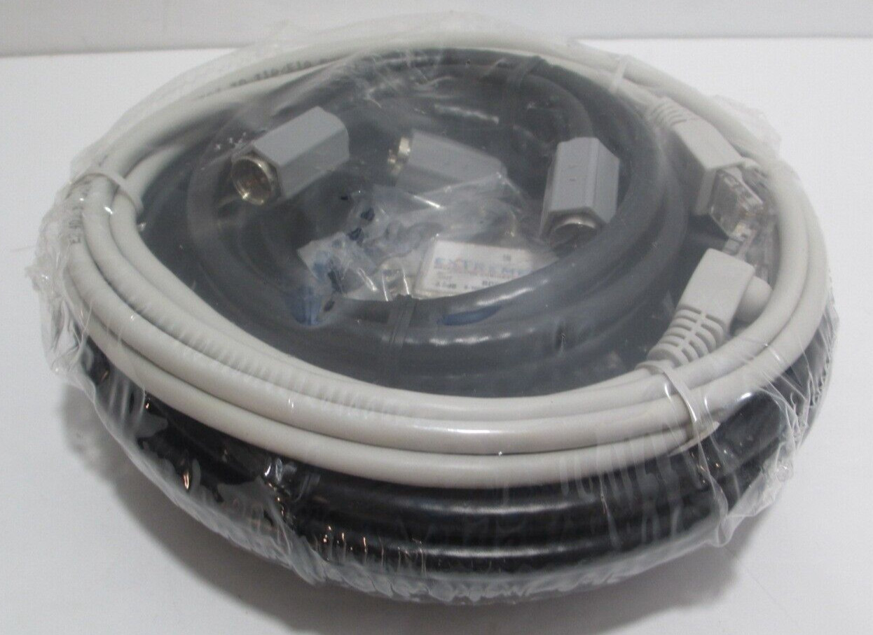 NEW HSD Cable Kit-7 ft Ethernet & 6/12 ft. Coax (jumpers) Cables-Splitter