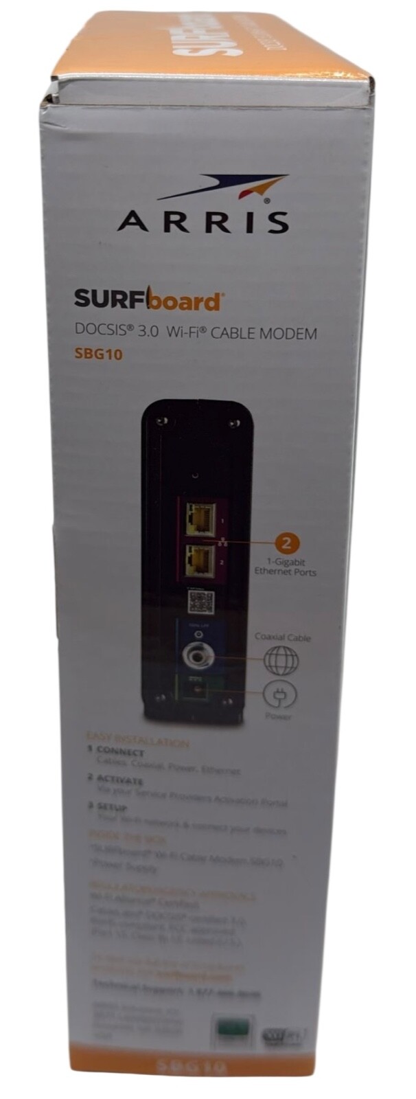 ARRIS SBG10 SURFboard AC1600 Dual-Band Cable Modem Router Black NEW Open Box