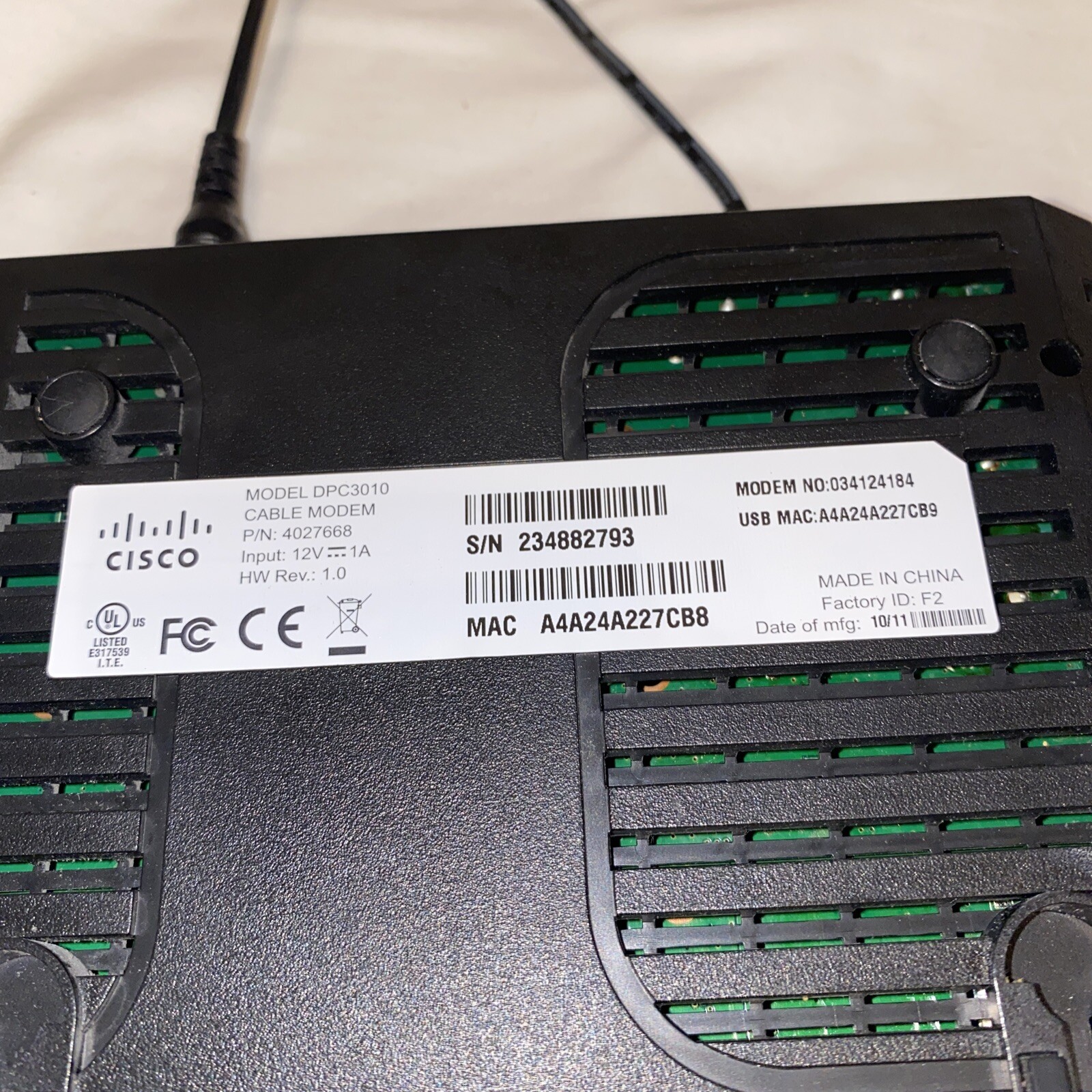 Cisco DPC3010 (4027668)