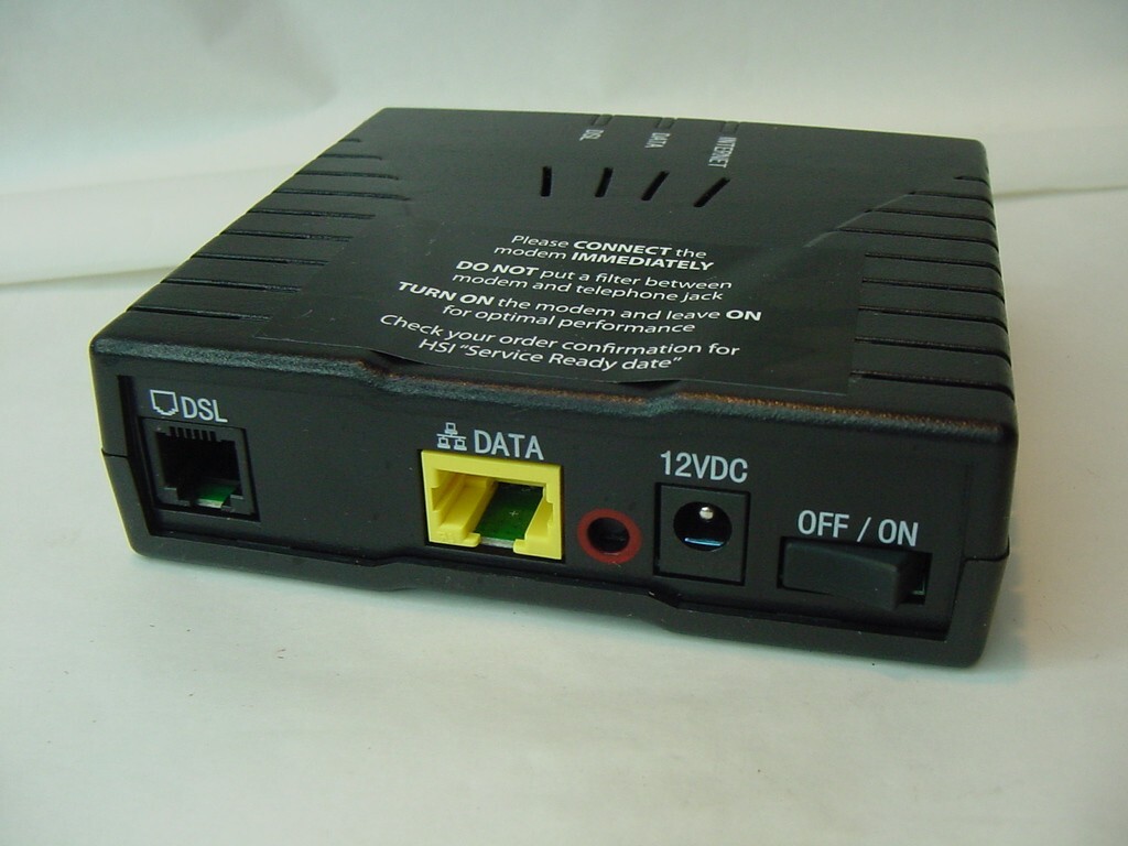 WESTELL DSL MODEM ADSL2 MODEL 6100G G90-610015-20 – NO POWER CORD INCLUDED