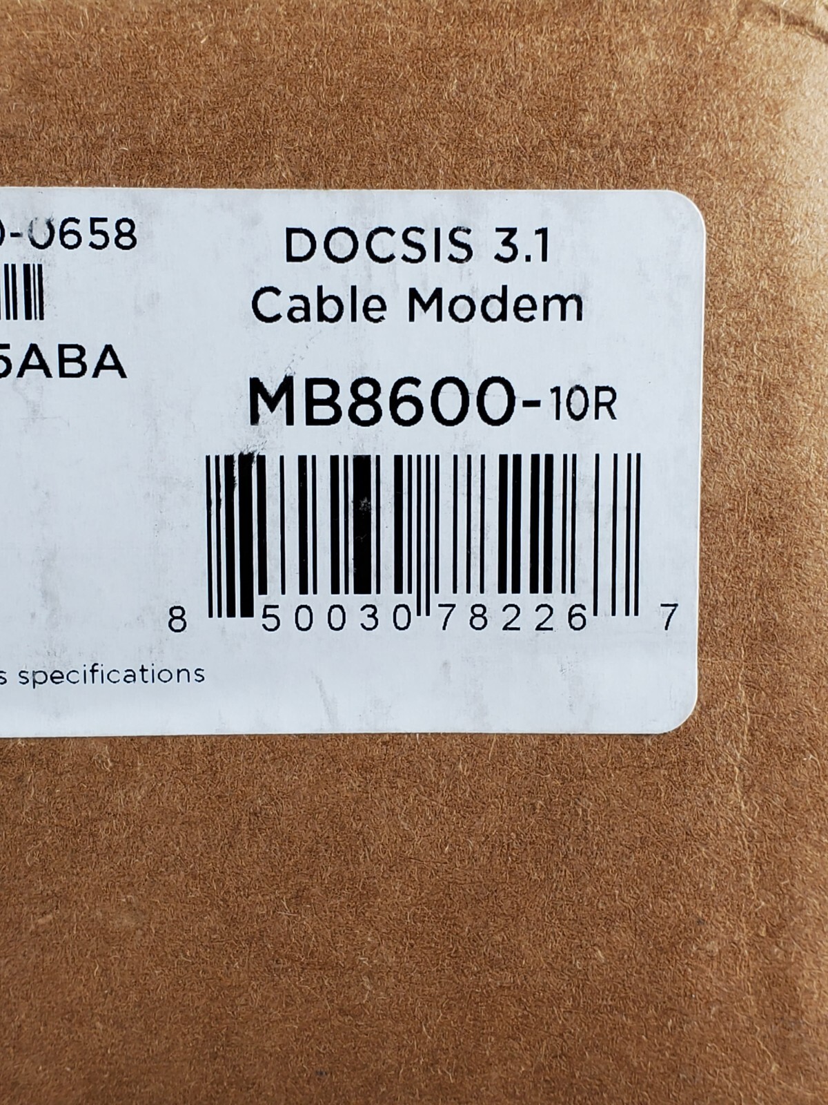 Motorola MB8600 DOCSIS 3.1 Ultra Fast Cable Gb+ Modem w/ Power Cable