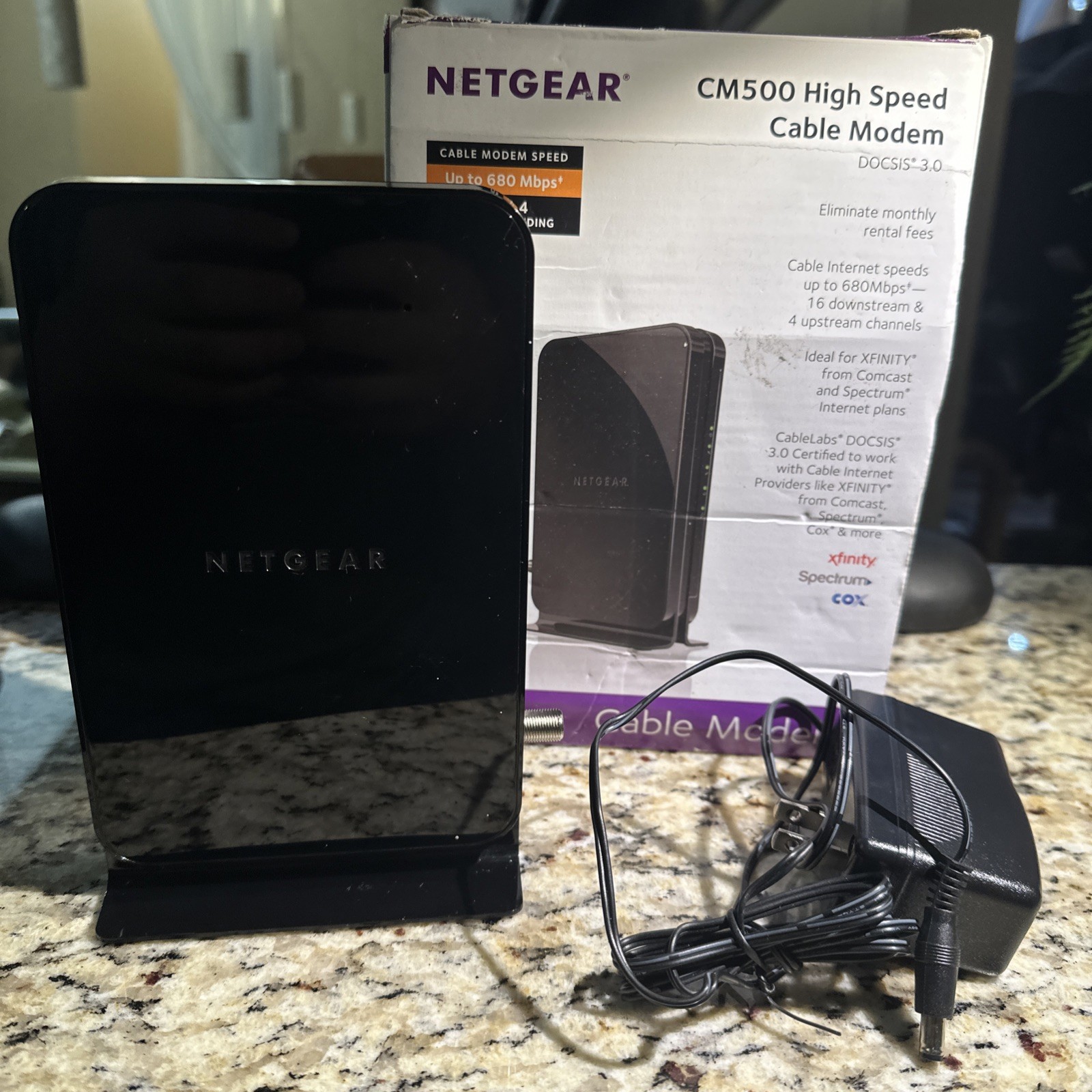NETGEAR CM500 (CM500100NAS) 680 Mbps – Black