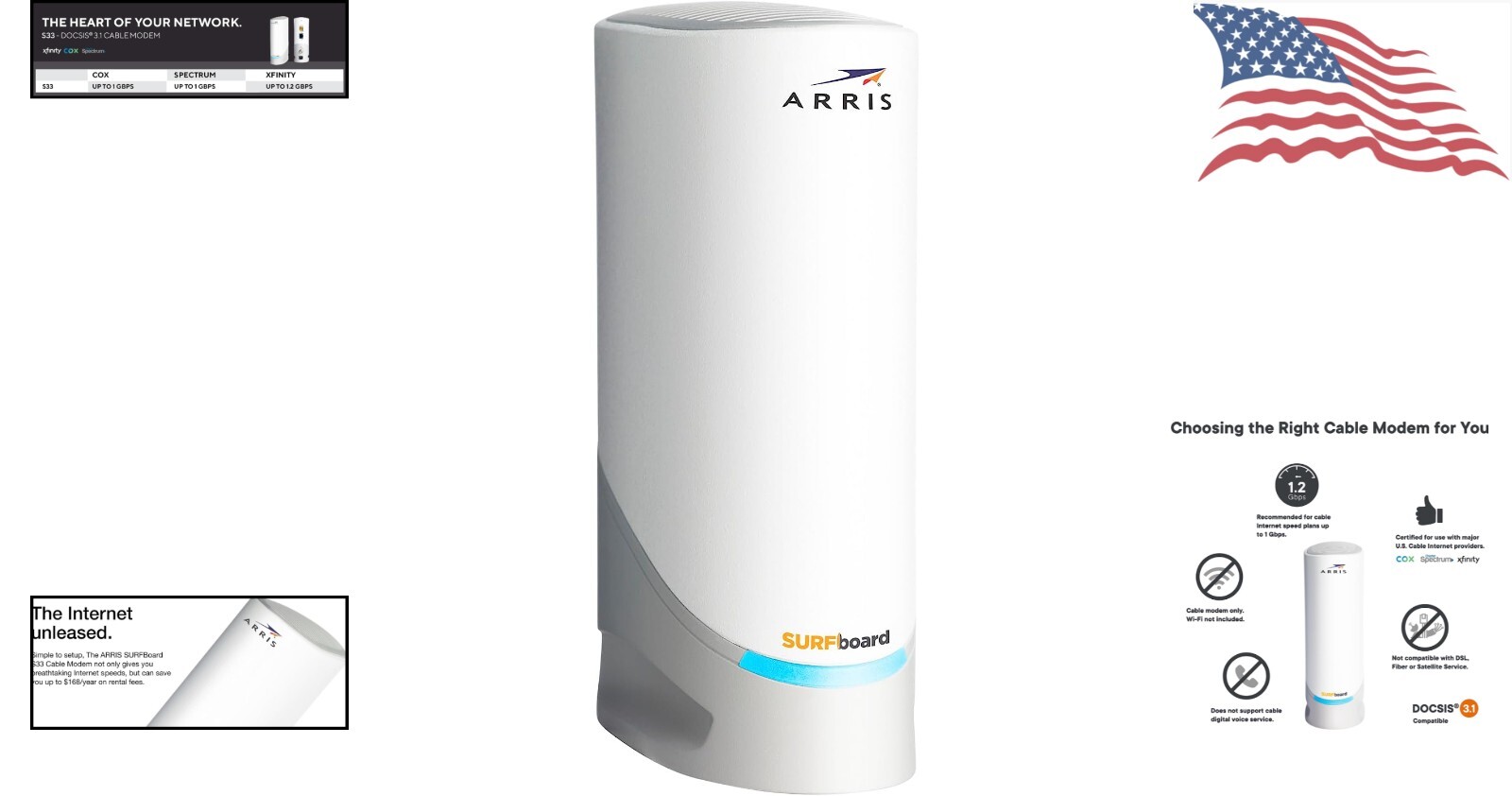 Ultra-Fast Cable Modem | 2.5 Gbps Ports | Comcast Xfinity, Cox, Spectrum