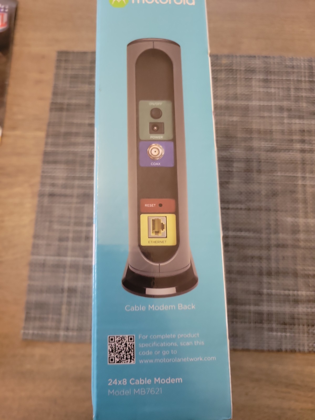 MOTOROLA 24×8 Cable Modem MB7621 1000+ MBPS Xfinity Cox Open Box