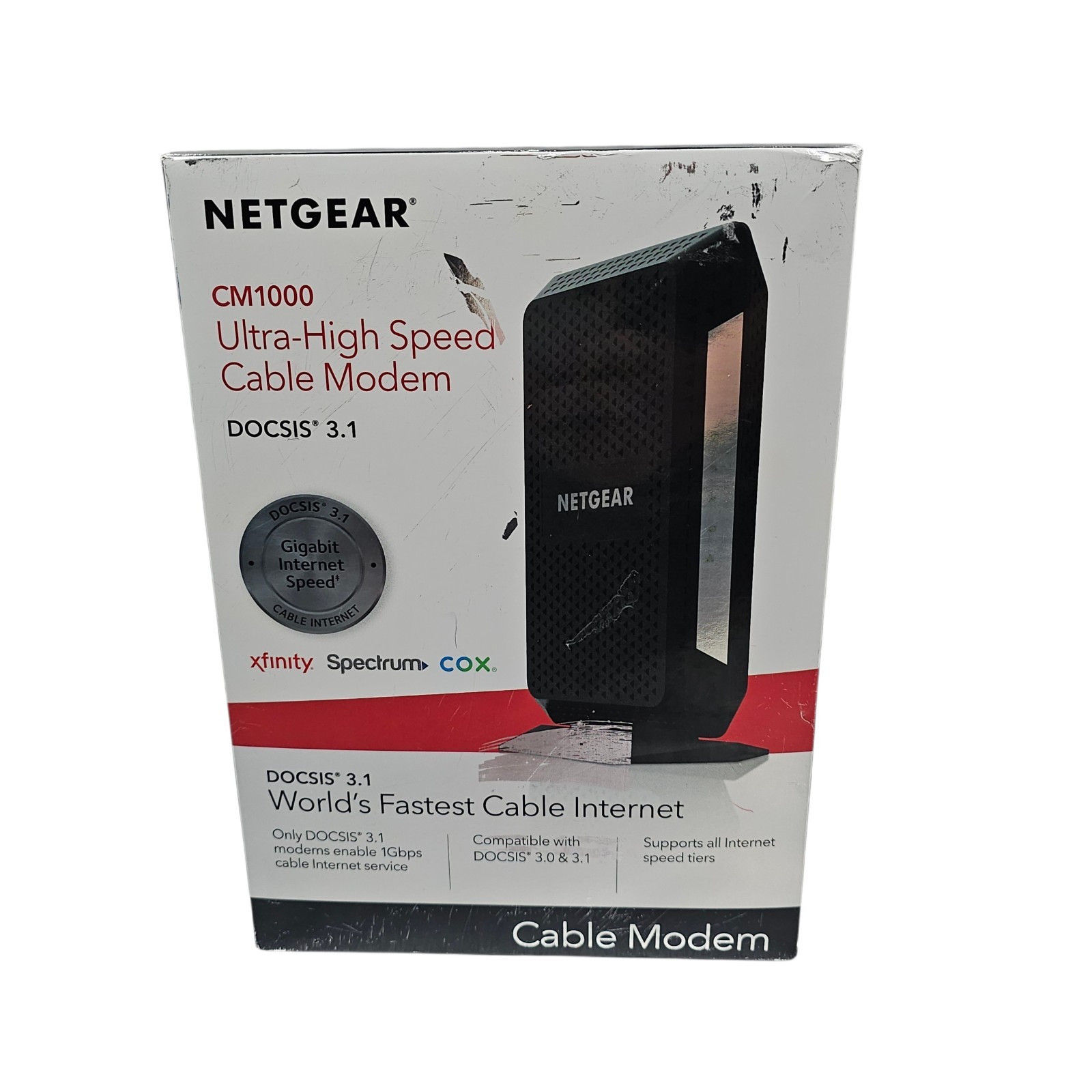 Netgear CM1000v2 DOCSIS 3.1 Ultra High Speed Cable Modem Router | Tested
