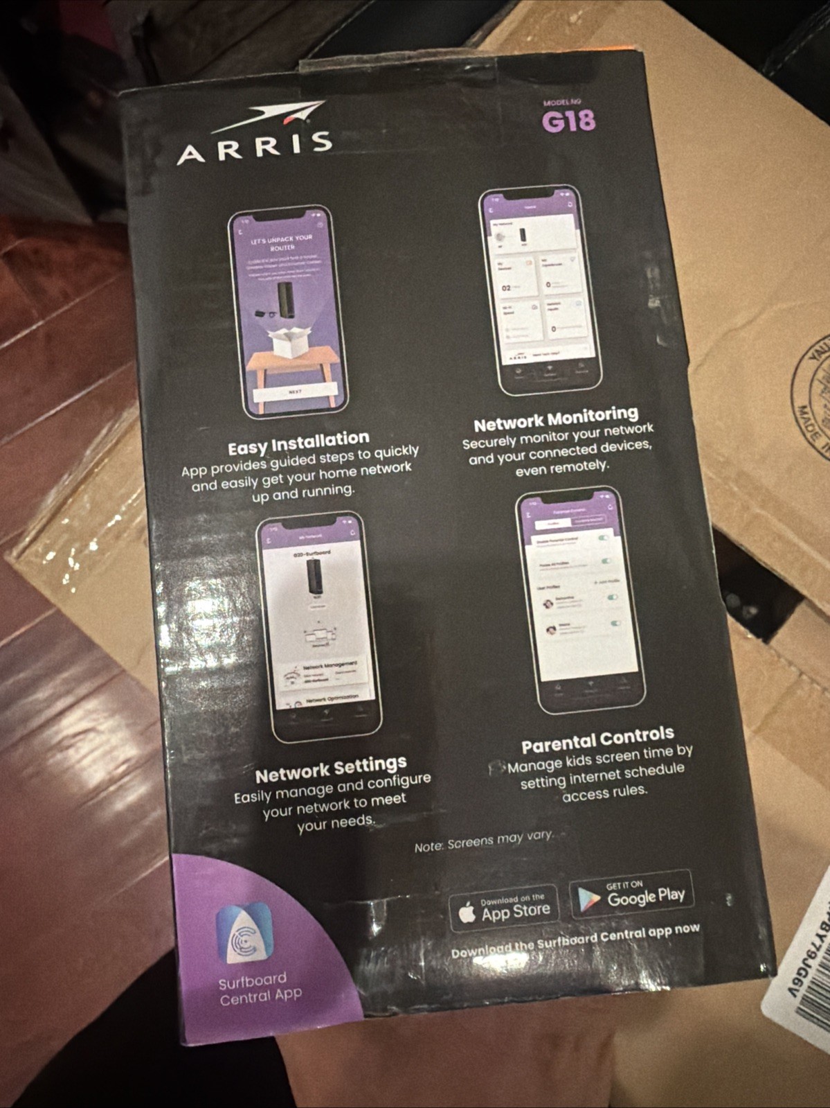 ARRIS Surfboard G18 Dual Band Wi-Fi 6 Cable Modem AX1800 *No Manual*