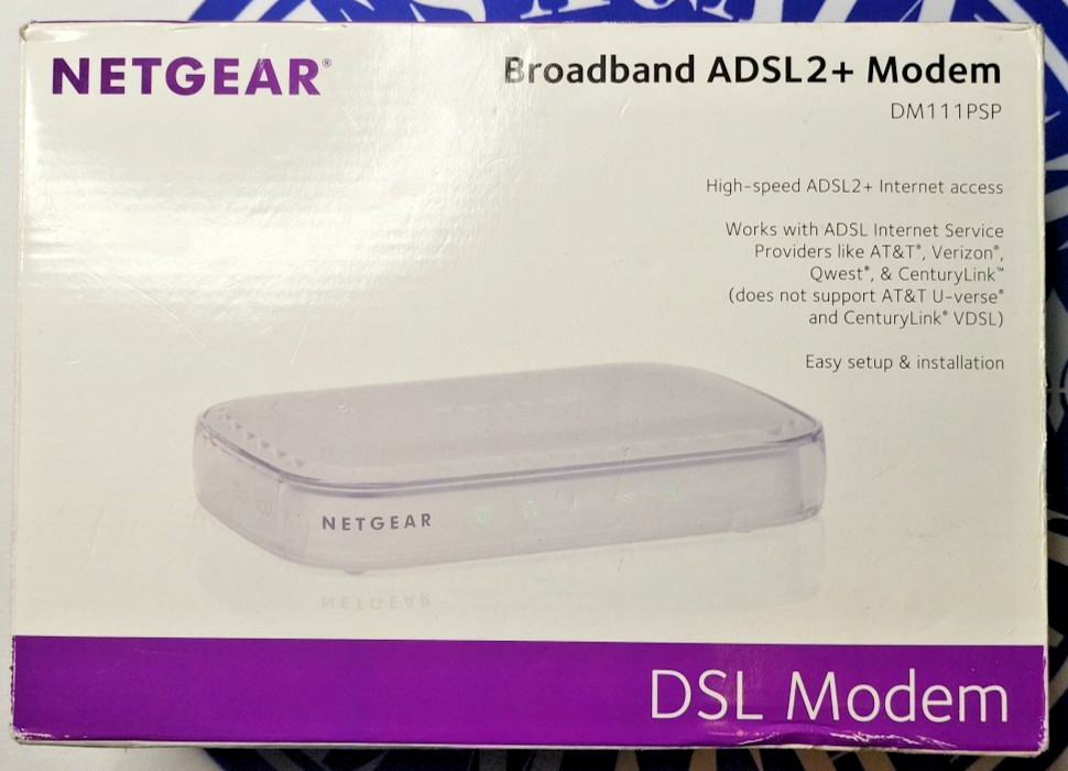 Netgear Broadband ADSL2+ Plus Modem Open Box (DM111PSP-100NAS)