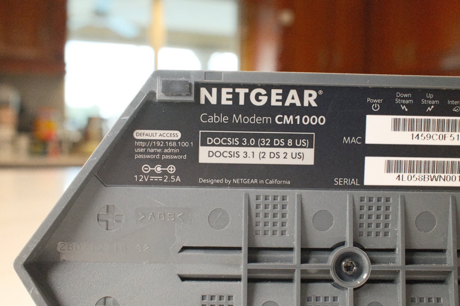 NETGEAR CM1000 DOCSIS 3.1 Gigabit Cable Modem – Good Condition