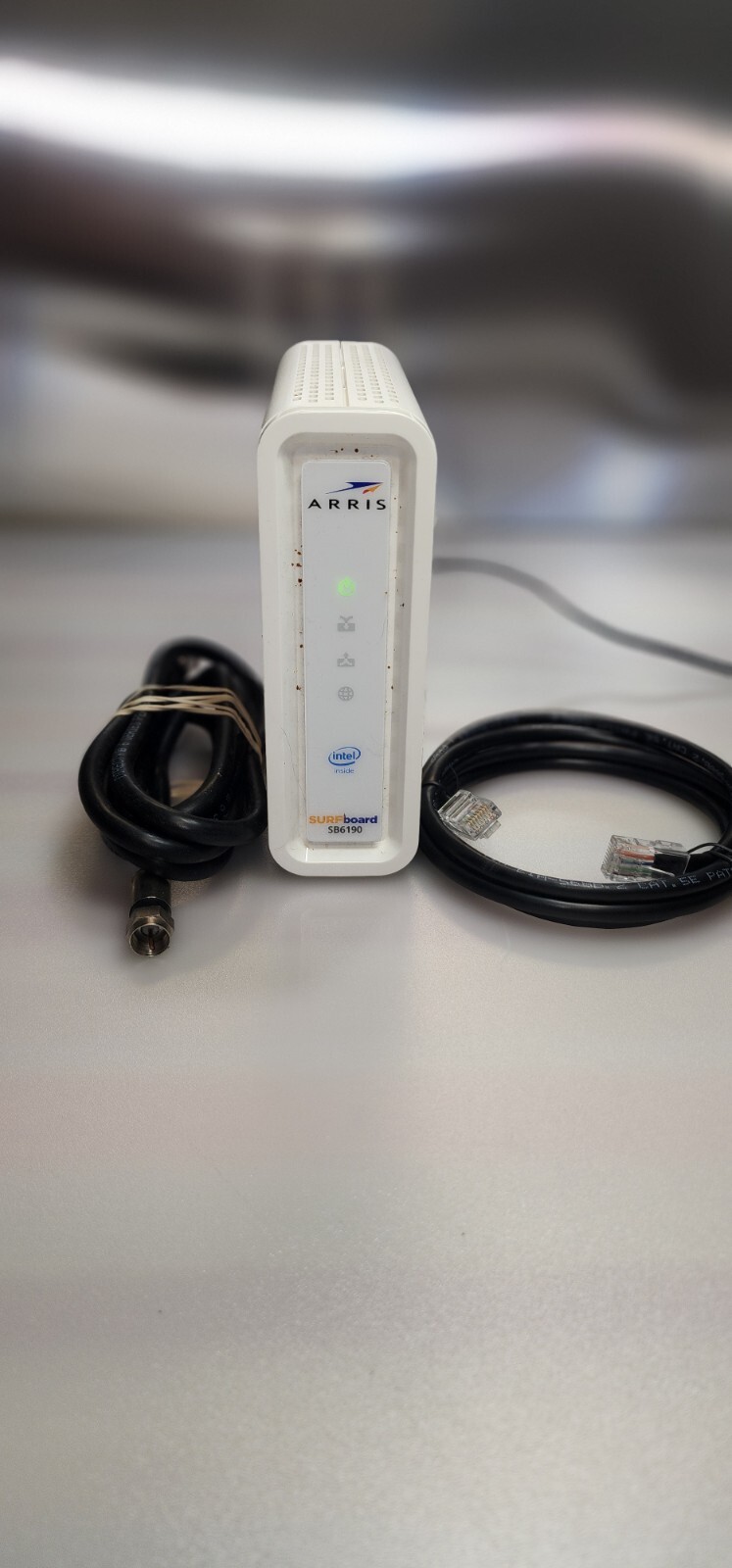 ARRIS Surfboard SB6190-RB DOCSIS 3.0 Cable Modem – No Power Cord