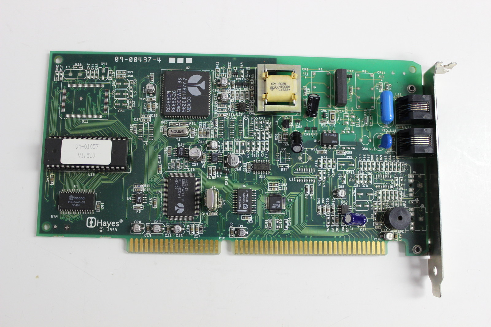 HAYES 5646US ACCURA 336 ISA MODEM ADAPTER 09-00437-4 WITH WARRANTY