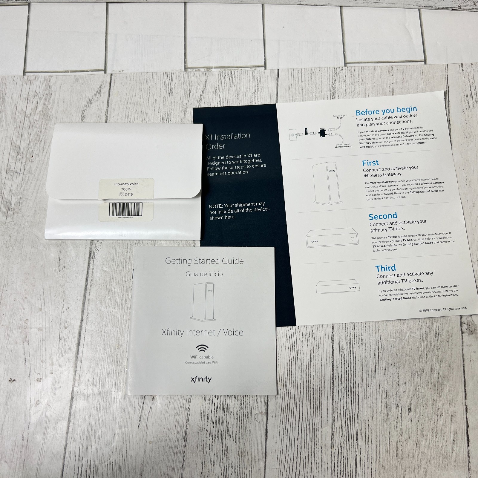 Xfinity Prepaid Internet Starter Kit ARRIS TG1682G DUEL BAND WI-FI Modem