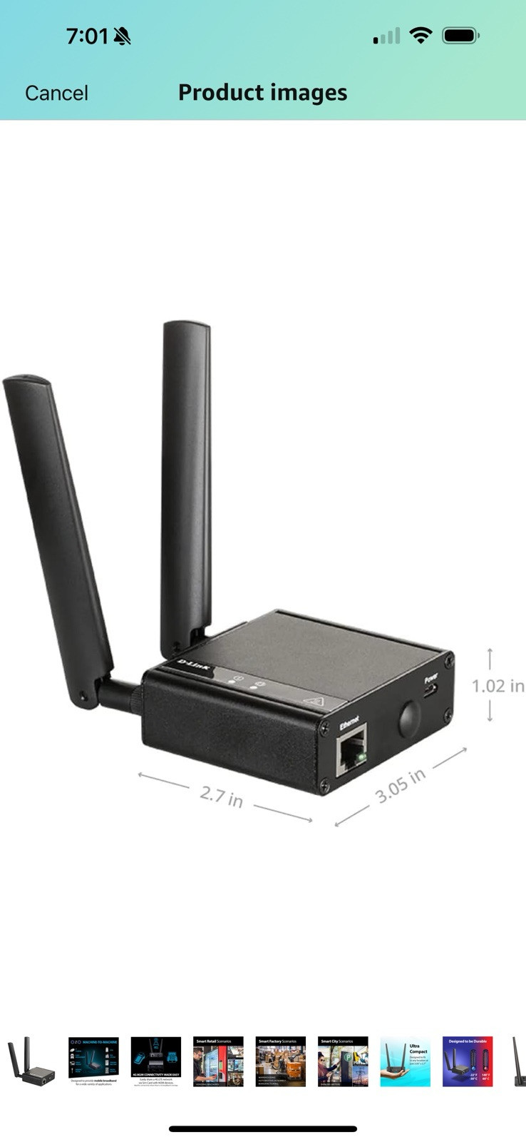 4G LTE (Cat 4) to Gigabit Ethernet Modem/Bridge, Best for M2M Applications, S…