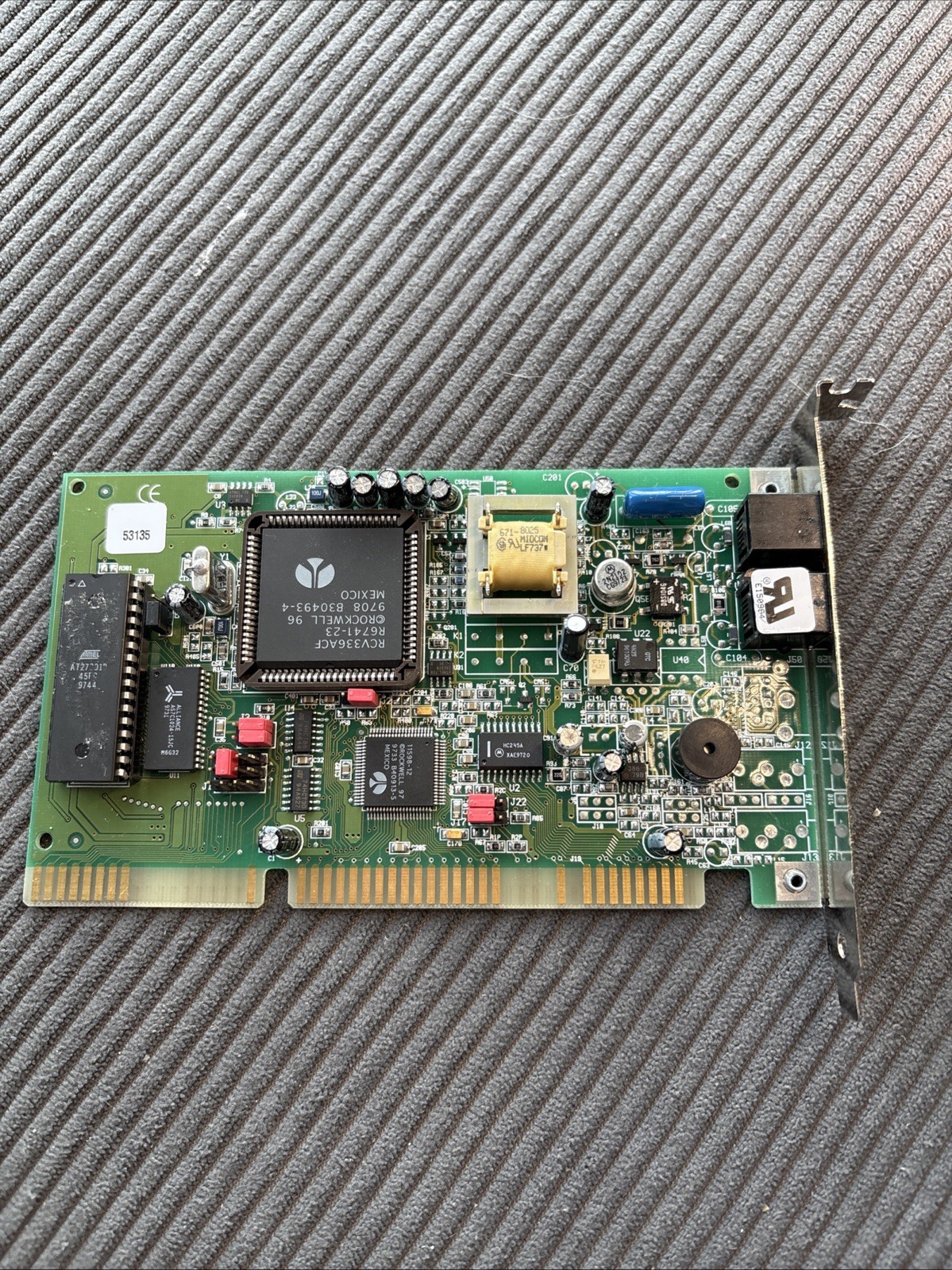 MIDCOM Rockwell Modem ISA, V.34, Fax Modem, Model 1007A, 1987, Mindset