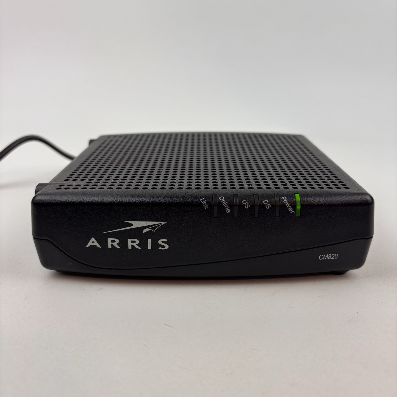 ARRIS Touchstone CM820A Cable Modem with Power Cable Black Color Tested Works