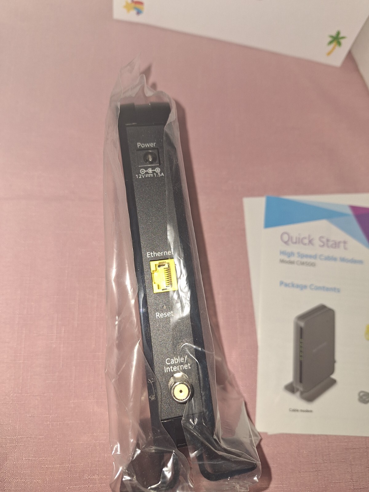 Netgear CM500 High-Speed Cable Modem DOCSIS 3.0 New Open Box All Cables Included