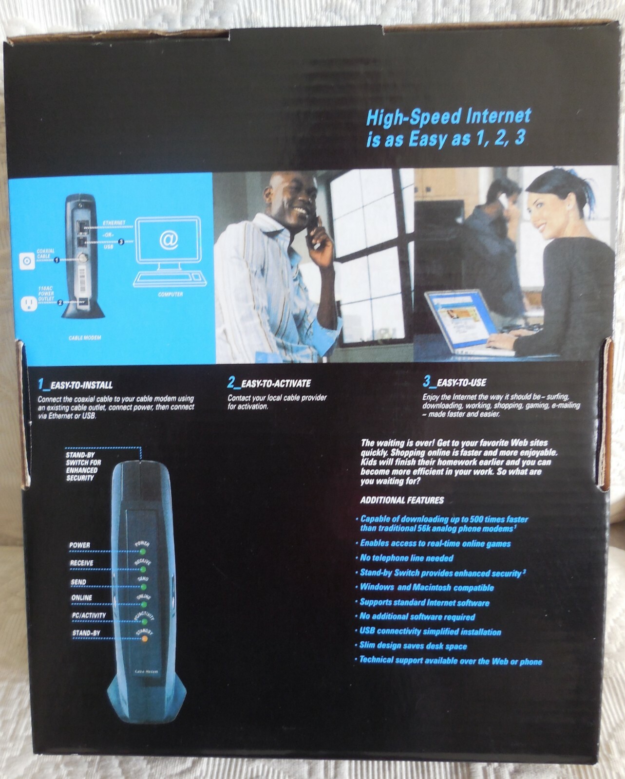 Internet Modems-3 Used modems -Motorola Surfboard SB5101U & SBG6580,NETGEAR N300