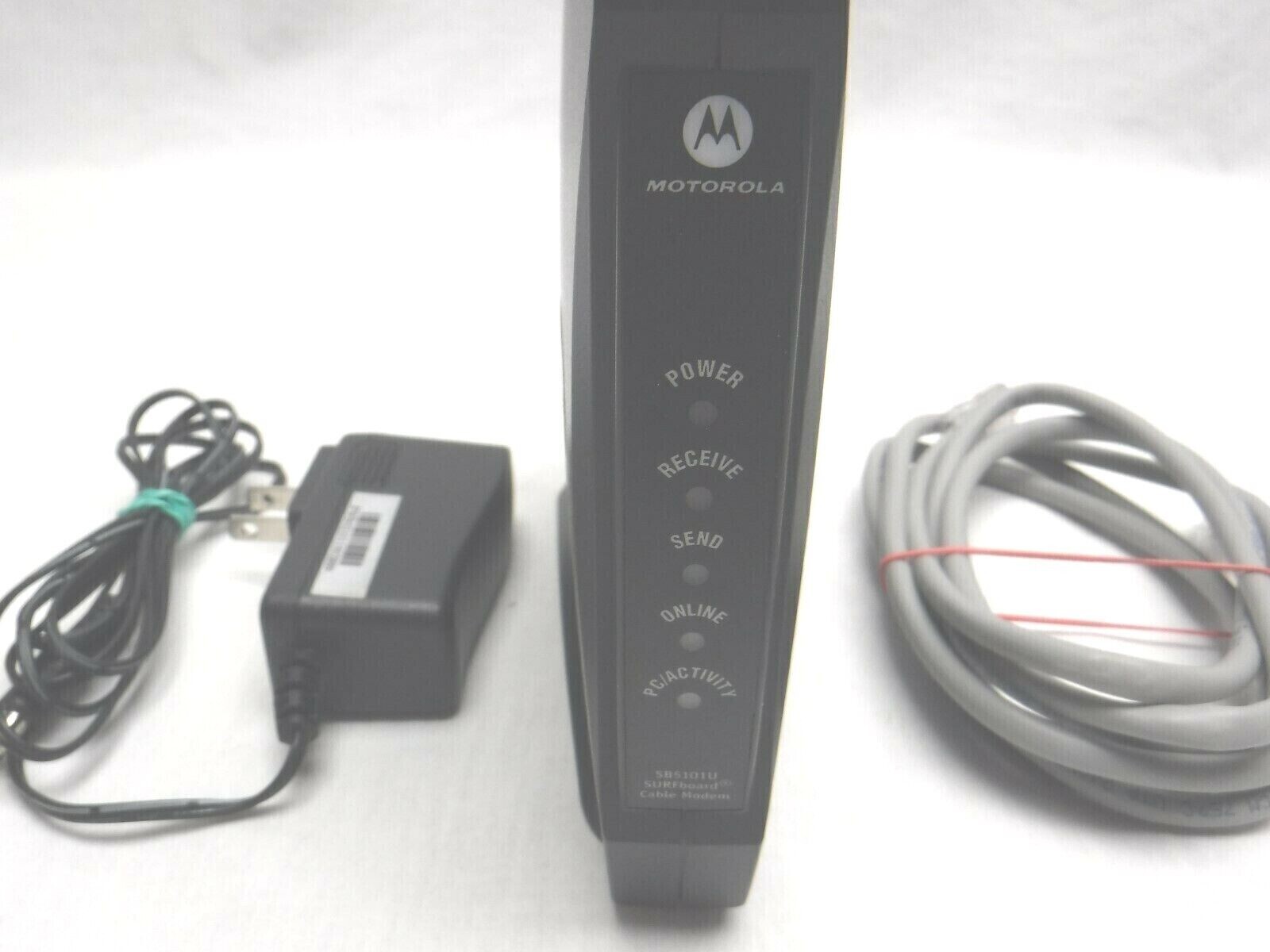 Motorola SURFboard SB5101U Cable Modem With ac/dc adapter and Ethernet Cable