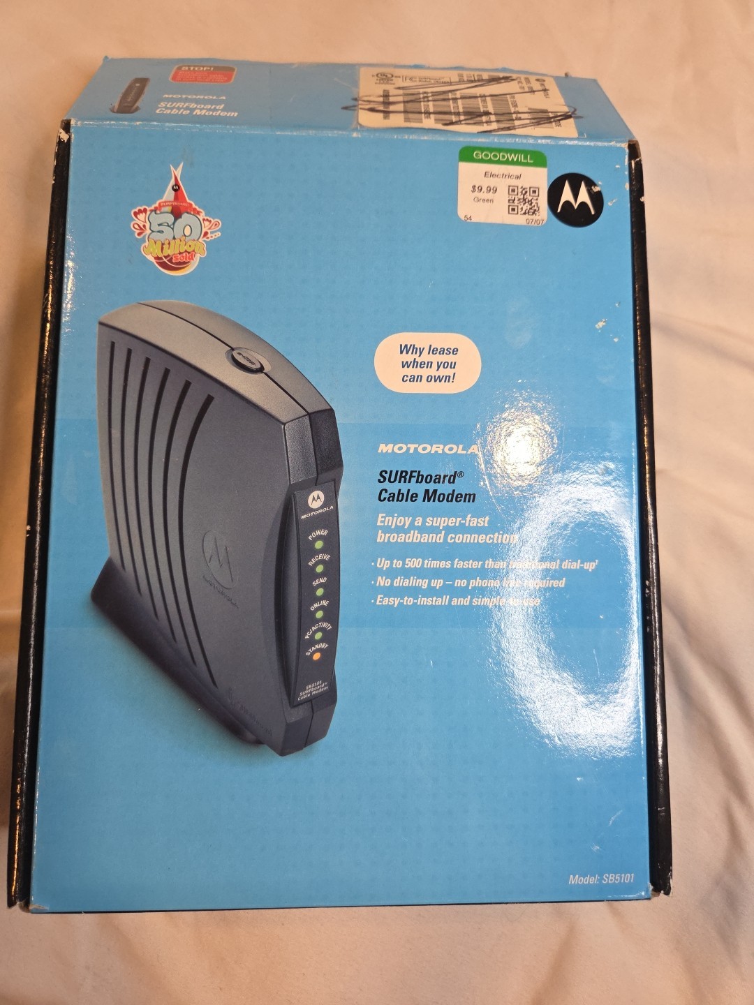 Motorola SB5101 DOCSIS 2.0 Cable Modem with Haxorware