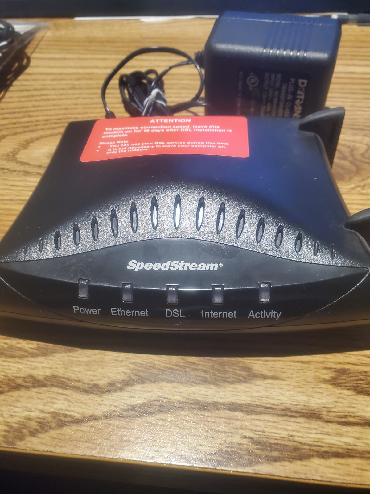 SpeedStream 060-E141-A02 5100 ADSL Modem with Ethernet Port and Power Supply