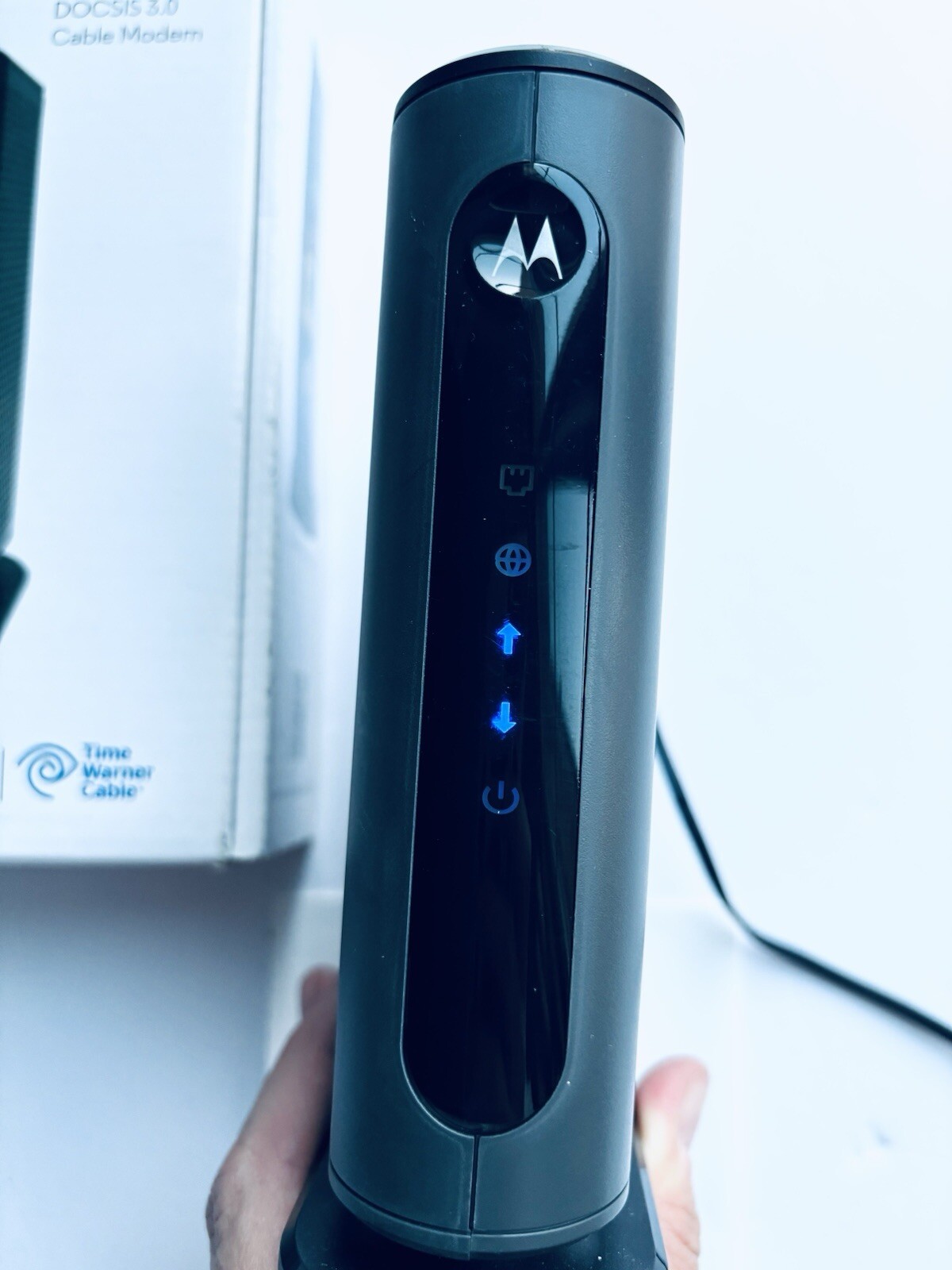 Motorola 8×4 Cable Modem MB7220, 343 Mbps DOCSIS 3.0 Turns On Did Not Wire Test