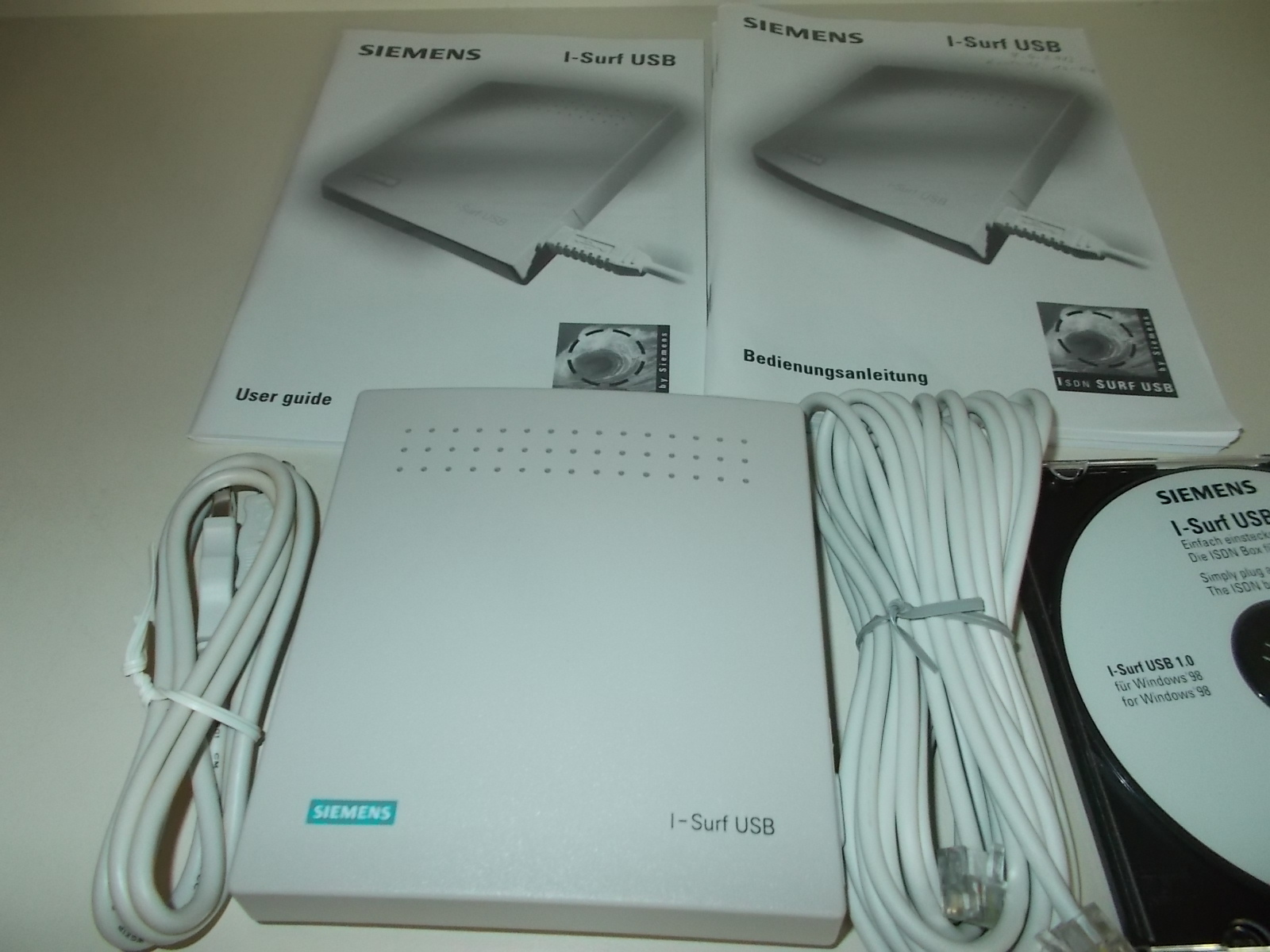Siemens I-Surf USB, ISDN Modem, Includes Cable / Instructions / CD. #K-481-02