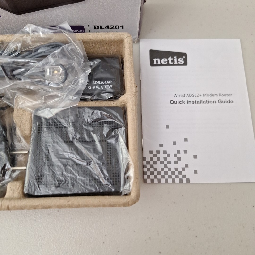 Netis Systems 2-in-1 Modem and Router (DL4201) Wired ADSL2/2+ MODEM & ROUTER New