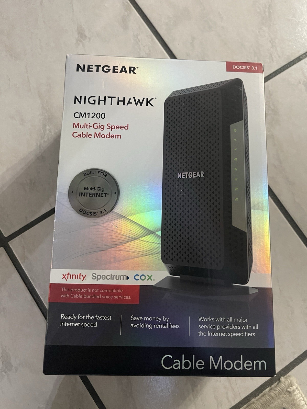 NEW NETGEAR Nighthawk CM1200-100NAS DOCSIS 3.1 Cable Modem OEM Genuine