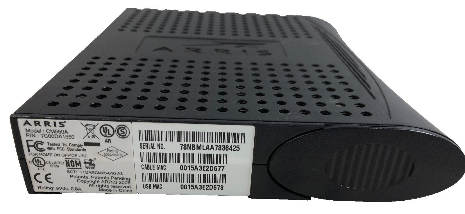 Arris CM550 Modem