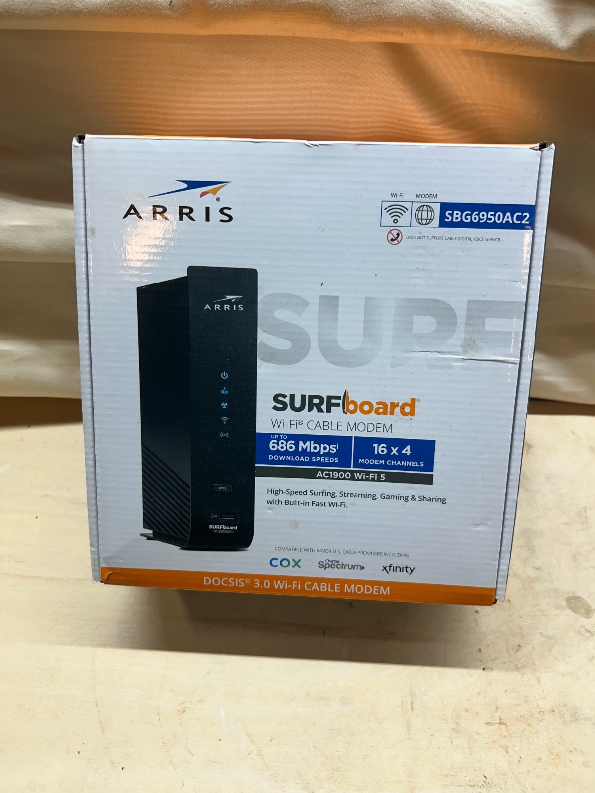 ARRIS SURFboard SBG7600AC2 DOCSIS 3.0 Cable Modem & AC2350 Dual-Band WiFi Router