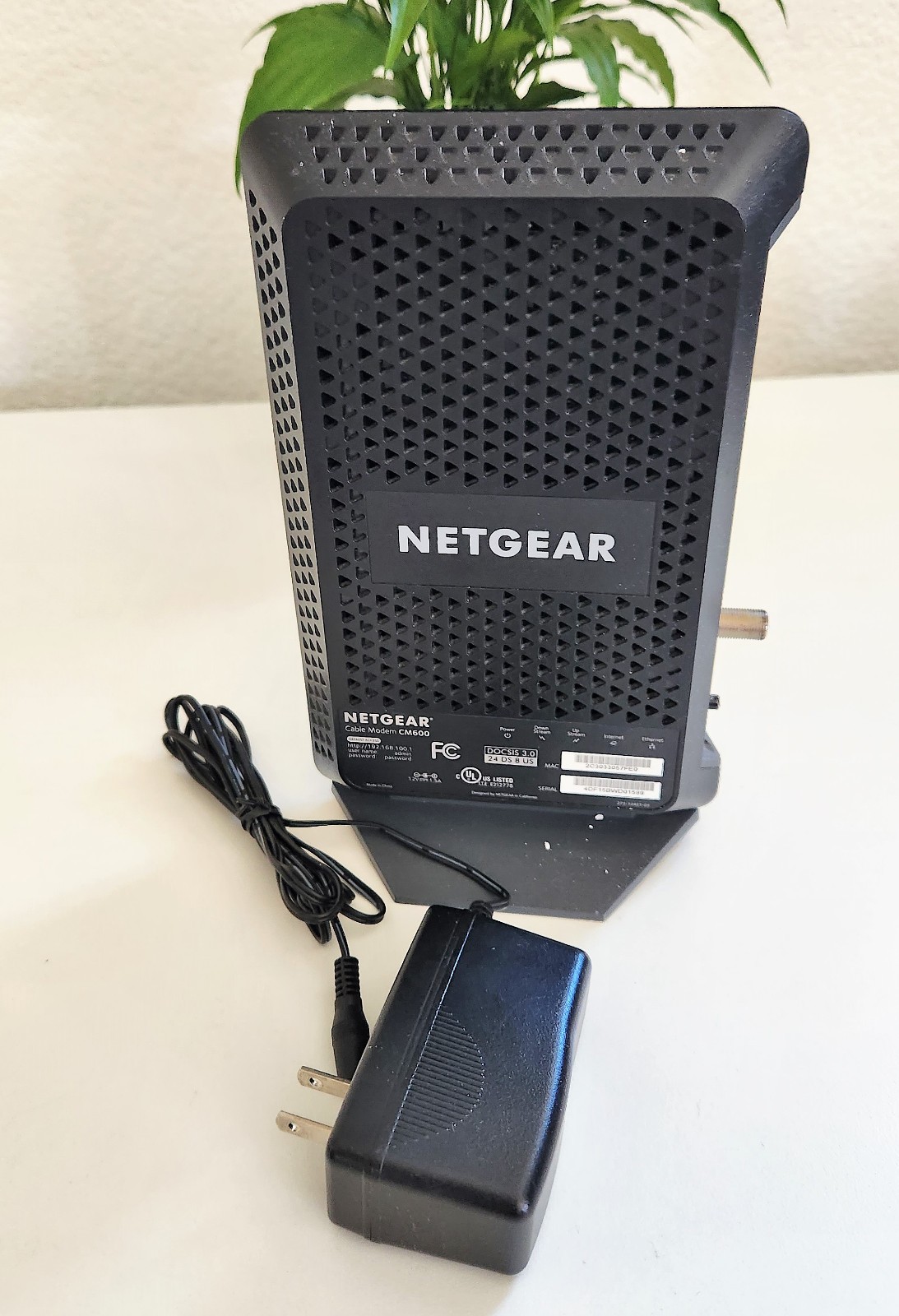 NETGEAR CM600-1AZNAS 960Mbps DOCSIS 3.0 Cable Modem