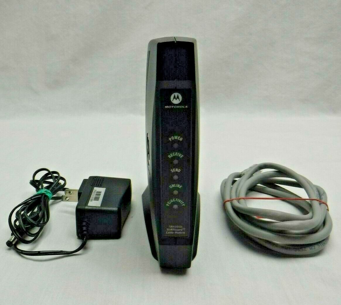 Motorola SURFboard SB5101U Cable Modem With Power and Ethernet Cords