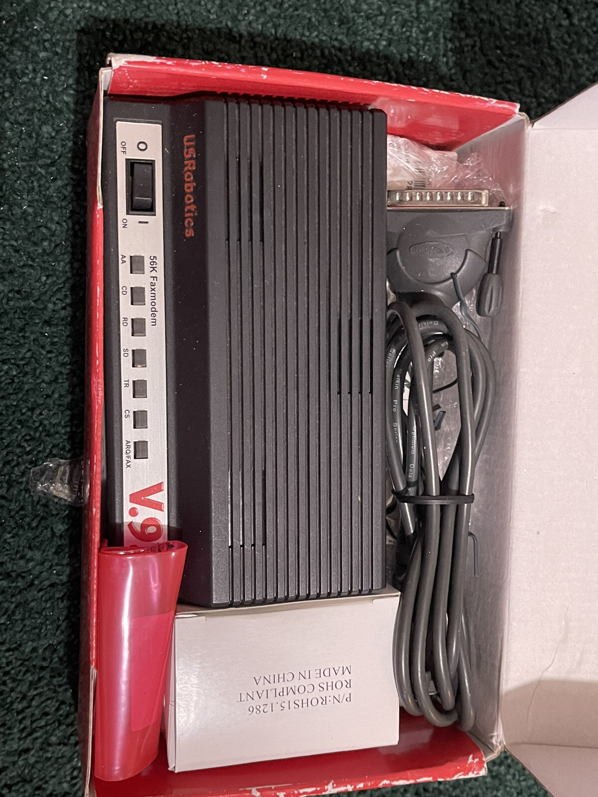 US Robotics USR5686E 56k V.92 External Serial Data Fax Modem