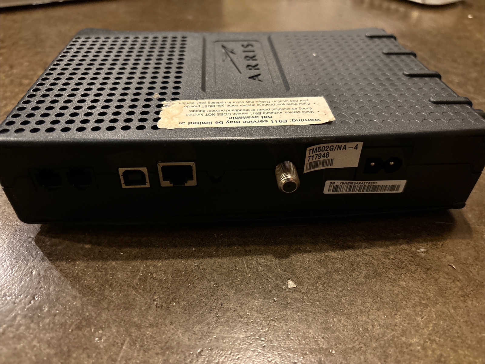 ARRIS TOUCHSTONE TM502G CABLE MODEM