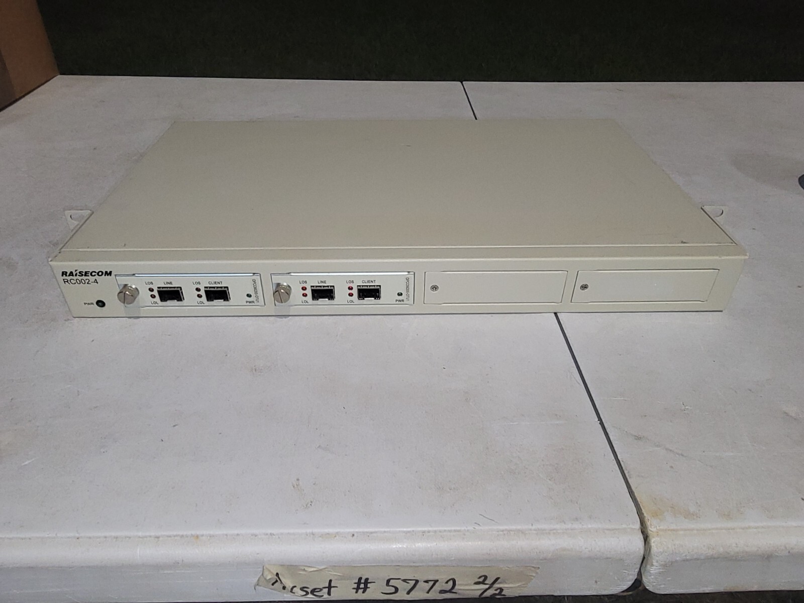 RAISECOM, RC002-4DC-01, INTELLIGENT ETHERNET DEMARCATION DEVICE 4-SLOT UNUSED
