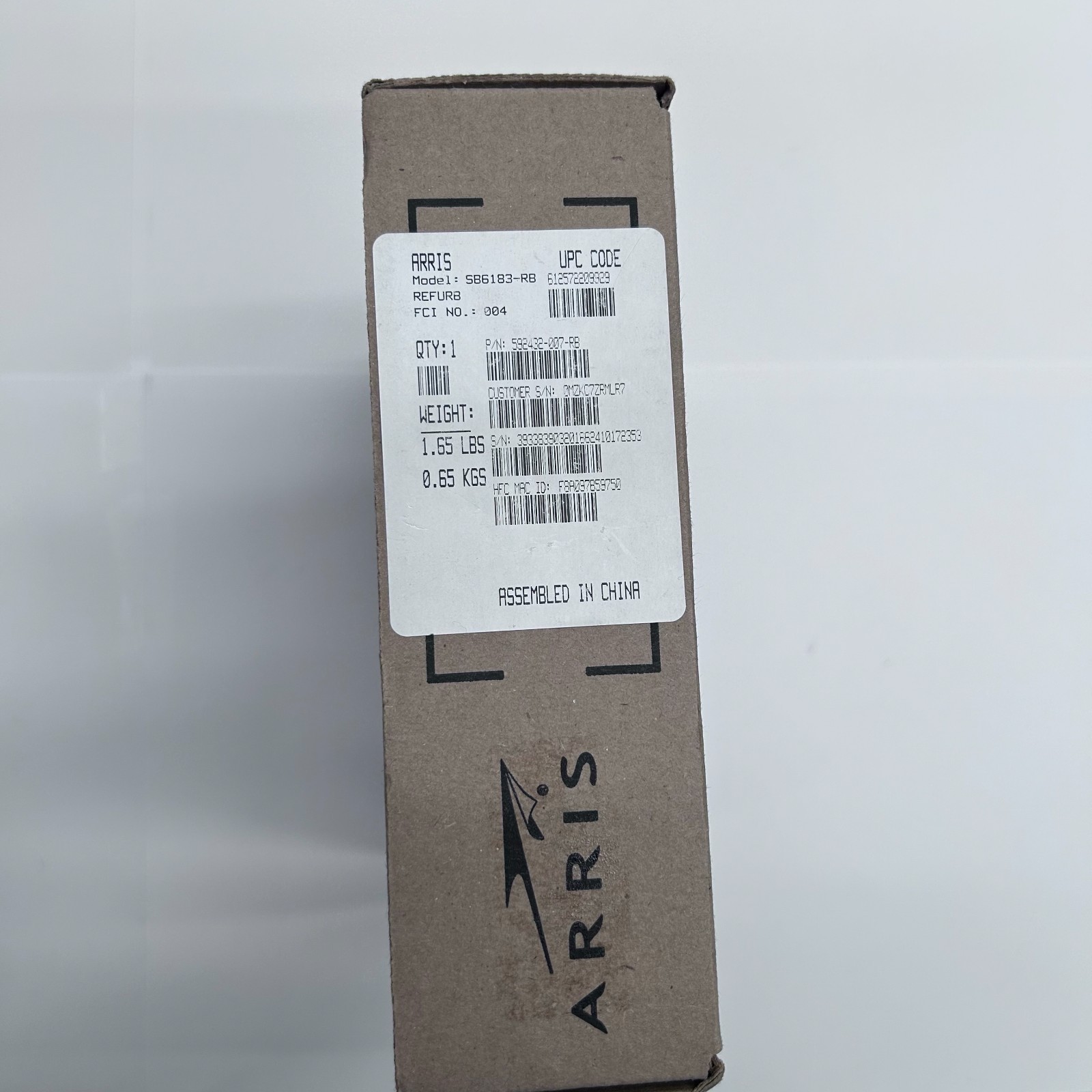 Arris SURFboard SB6183 DOCSIS 3.0 Cable Modem – REF.