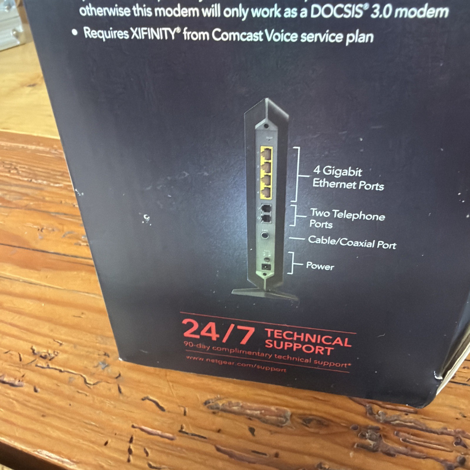 NETGEAR CM1150V Voice Cable Modem DOCSI Unit with power cord Only